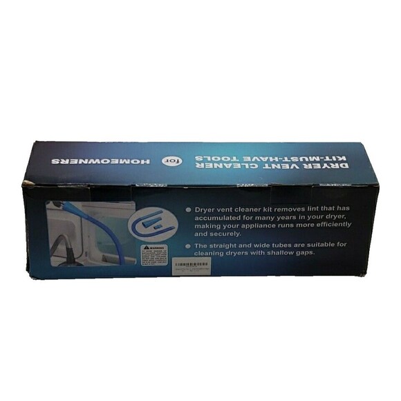 Long Flexible Brush Dyer Vent Lint Cleaning Kit Hose Dryer Vent Lint Remover - Picture 1 of 11